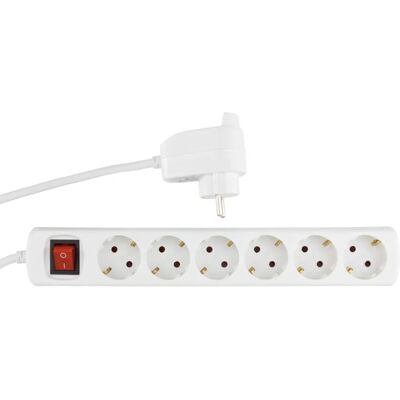 REV Modell 0012695114 WS Steckdosenleiste 6+1, 2m, Weiß - Steckdosenleiste REV Modell 0012695114 WS Steckdosenleiste 6+1, 2m, Weiß - Steckdosenleiste