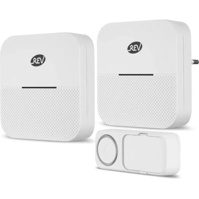 REV Wireless Doorbell System - White - 150m Range REV Wireless Doorbell System - White - 150m Range