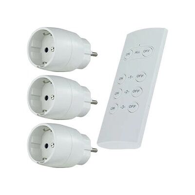 REV Smarter Stecker Weiß - Kompakt, Fernbedienung, 30m Reichweite - Smarte Art REV Smarter Stecker Weiß - Kompakt, Fernbedienung, 30m Reichweite - Smarte Art