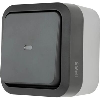 REV AquaStorm Interruptor - Gris - Control - IP55 REV AquaStorm Interruptor - Gris - Control - IP55