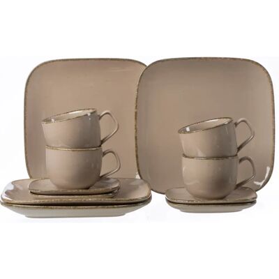 Service à Café CASA de Ritzenhoff & Breker - Porcelaine, 4 Tasses, 4 Assiettes Service à Café CASA de Ritzenhoff & Breker - Porcelaine, 4 Tasses, 4 Assiettes
