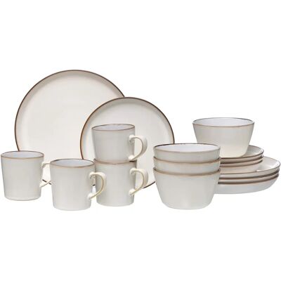 Ensemble de 16 pièces Visby de Ritzenhoff & Breker - Blanc - Design scandinave Ensemble de 16 pièces Visby de Ritzenhoff & Breker - Blanc - Design scandinave