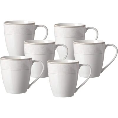 Ritzenhoff & Breker Isabella 6-tlg. Beigefarbene Porzellan-Kaffeetassen-Set Ritzenhoff & Breker Isabella 6-tlg. Beigefarbene Porzellan-Kaffeetassen-Set
