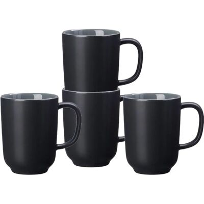 Ensemble de 4 Mugs à Café Jasper RITZENHOFF & BREKER - 285 ml - Noir - Design Scandinave Ensemble de 4 Mugs à Café Jasper RITZENHOFF & BREKER - 285 ml - Noir - Design Scandinave