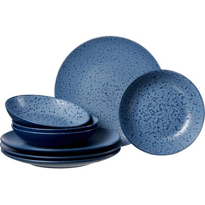 RITZENHOFF & BREKER Kitwe Geschirr-Set, 8-tlg., Blau, Unikat RITZENHOFF & BREKER Kitwe Geschirr-Set, 8-tlg., Blau, Unikat