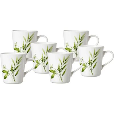 RITZENHOFF & BREKER Evora, ensemble de 6 tasses à café en porcelaine verte RITZENHOFF & BREKER Evora, ensemble de 6 tasses à café en porcelaine verte