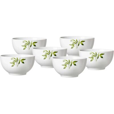 RITZENHOFF & BREKER Evora - Ensemble de 6 bols en porcelaine, Vert RITZENHOFF & BREKER Evora - Ensemble de 6 bols en porcelaine, Vert
