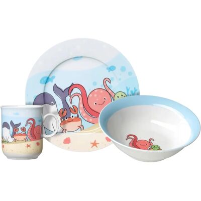 Ritzenhoff & Breker Kinderset 'Unterwasserwelt' Mehrfarbig Porzellan - Kindergeschirr Ritzenhoff & Breker Kinderset 'Unterwasserwelt' Mehrfarbig Porzellan - Kindergeschirr