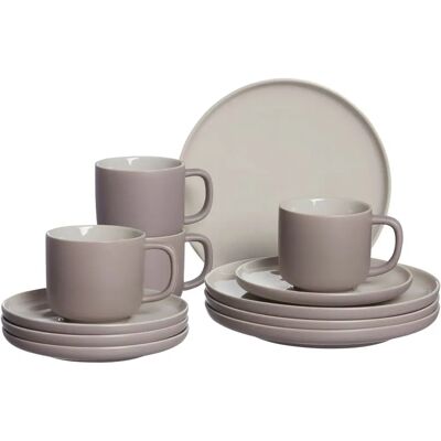 Ritzenhoff & Breker Jasper Kaffeservice - 12 delar, taupe - Kaffeservice Ritzenhoff & Breker Jasper Kaffeservice - 12 delar, taupe - Kaffeservice