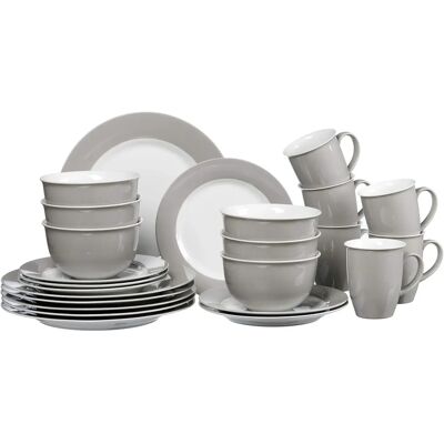 Ensemble de vaisselle Ritzenhoff & Breker Doppio 24 pièces - Porcelaine Ensemble de vaisselle Ritzenhoff & Breker Doppio 24 pièces - Porcelaine