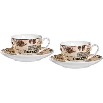 Set Cappuccino Ritzenhoff & Breker CREMA - Porcelaine, 4 pièces, compatible lave-vaisselle - Publicité Set Cappuccino Ritzenhoff & Breker CREMA - Porcelaine, 4 pièces, compatible lave-vaisselle - Publicité