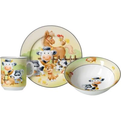 Ritzenhoff & Breker Bauernhof Kindergeschirr - 3-teiliges Set Ritzenhoff & Breker Bauernhof Kindergeschirr - 3-teiliges Set