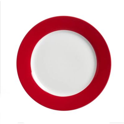 R&B Doppio Roter Porzellan Dessertteller - Dessert Plate R&B Doppio Roter Porzellan Dessertteller - Dessert Plate