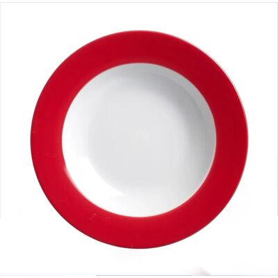 Ritzenhoff & Breker DOPPIO Runde Porzellan Rot - Suppenteller Ritzenhoff & Breker DOPPIO Runde Porzellan Rot - Suppenteller
