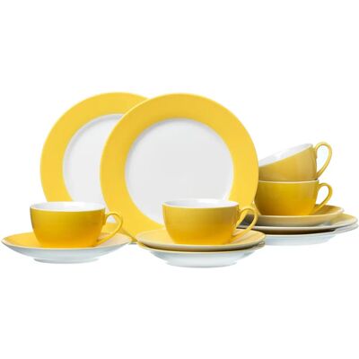 RITZENHOFF & BREKER 12-tlg. Kaffeeservice - Gelb RITZENHOFF & BREKER 12-tlg. Kaffeeservice - Gelb