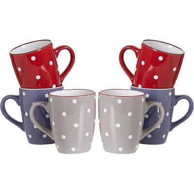 Set med 6 färgglada kaffekoppar Dots Ritzenhoff & Breker - 6 st, 330 ml Set med 6 färgglada kaffekoppar Dots Ritzenhoff & Breker - 6 st, 330 ml