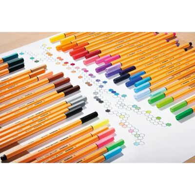 Stabilo Point 88 Fineliner - Green - Metal Tip - Precise - 0.4mm - Water-Based Ink Stabilo Point 88 Fineliner - Green - Metal Tip - Precise - 0.4mm - Water-Based Ink