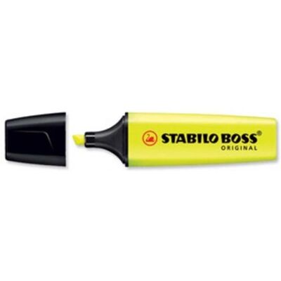 Marqueur Stabilo BOSS Original - Jaune - Publicité Marqueur Stabilo BOSS Original - Jaune - Publicité