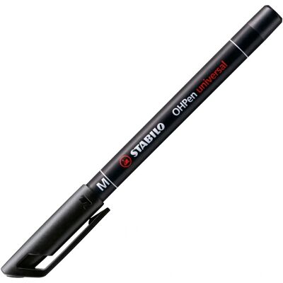Marcador permanente STABILO OHPen Preto - Pack de 10 Marcador permanente STABILO OHPen Preto - Pack de 10