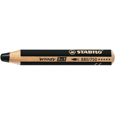 STABILO Woody 3 in 1 Black - Coloring Pencils STABILO Woody 3 in 1 Black - Coloring Pencils