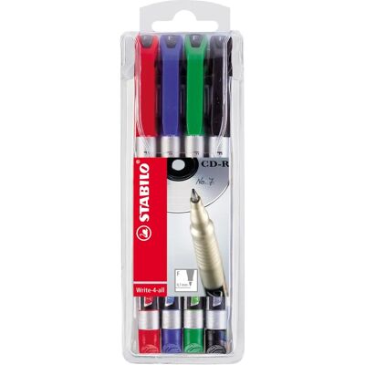 STABILO Write-4-all Marker - Sekoitettu värit - 4 kpl STABILO Write-4-all Marker - Sekoitettu värit - 4 kpl