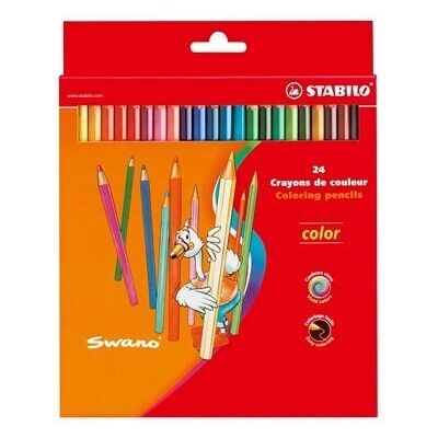 Crayons de couleur STABILO - 24 pièces - Pour l'école - Publicité Crayons de couleur STABILO - 24 pièces - Pour l'école - Publicité