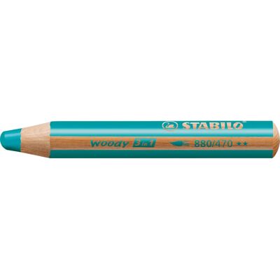 STABILO Woody 3 in 1 Turchese - Matite Colorate STABILO Woody 3 in 1 Turchese - Matite Colorate