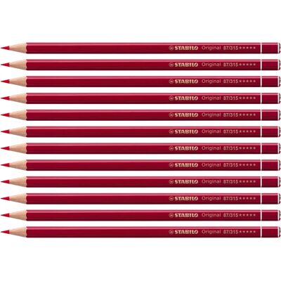 STABILO Crayon de couleur premium Rouge foncé - Publicité STABILO Crayon de couleur premium Rouge foncé - Publicité