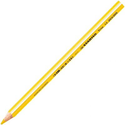 Stabilo Trio Thick Gelb - Buntstifte - Ergonomischer Dreiecksgriff Stabilo Trio Thick Gelb - Buntstifte - Ergonomischer Dreiecksgriff