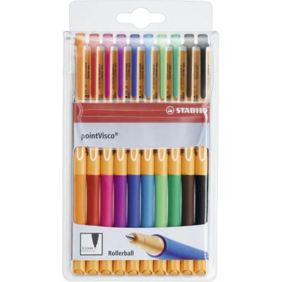 STABILO pointVisco Mehrfarben-Gelschreiber - Feine Spitze STABILO pointVisco Mehrfarben-Gelschreiber - Feine Spitze