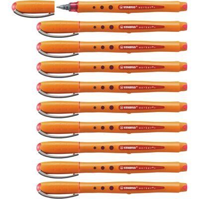 STABILO Worker+ Fin piros toll - 10 db STABILO Worker+ Fin piros toll - 10 db