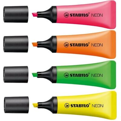 Ensemble de Marqueurs STABILO 72/10-1 - Couleurs Néon - 10 pcs Ensemble de Marqueurs STABILO 72/10-1 - Couleurs Néon - 10 pcs