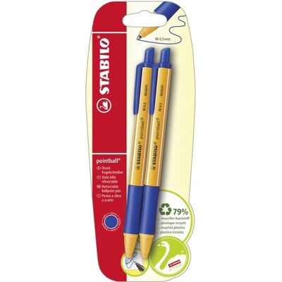 STABILO B-43716-10 Blau Nachfüllbare Umweltfreundliche Kugelschreiber STABILO B-43716-10 Blau Nachfüllbare Umweltfreundliche Kugelschreiber
