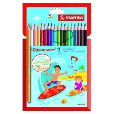 STABILO Aquacolor Mehrfarbig 18 Stück - Buntstifte STABILO Aquacolor Mehrfarbig 18 Stück - Buntstifte