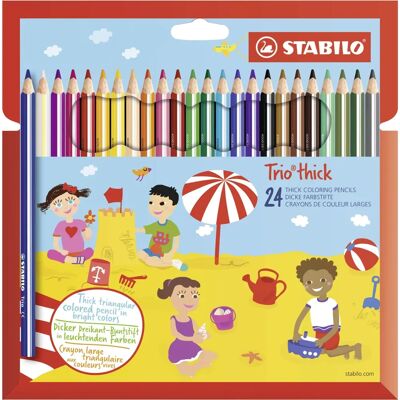 STABILO Trio Thick - Háromszög alakú színceruza - 24 színben - Gyerekeknek ajánlott STABILO Trio Thick - Háromszög alakú színceruza - 24 színben - Gyerekeknek ajánlott