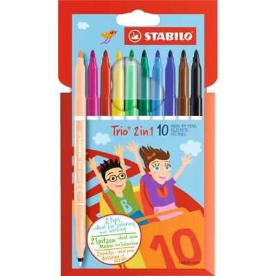 Penna Stabilo Trio 2 in 1 - Fine/Medio Multicolore Penna Stabilo Trio 2 in 1 - Fine/Medio Multicolore