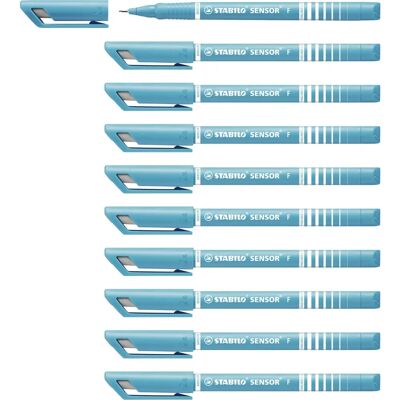 STABILO Sensor Fine Turquoise - Fineliner - 10 pcs STABILO Sensor Fine Turquoise - Fineliner - 10 pcs