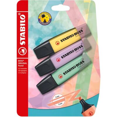 STABILO Boss Pastell Textmarker - Nachfüllbar, Wasserbasierte Tinte, Klassisches Design STABILO Boss Pastell Textmarker - Nachfüllbar, Wasserbasierte Tinte, Klassisches Design