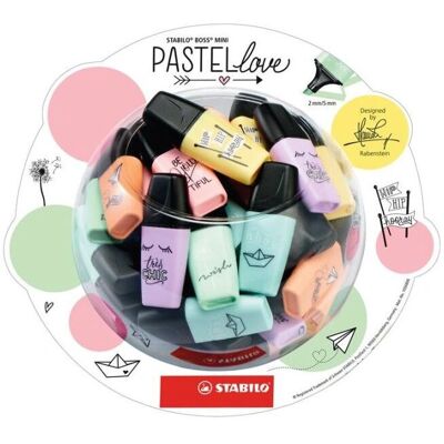 STABILO Boss Mini Pastellove - Podkreślasz - Wielokolorowy STABILO Boss Mini Pastellove - Podkreślasz - Wielokolorowy