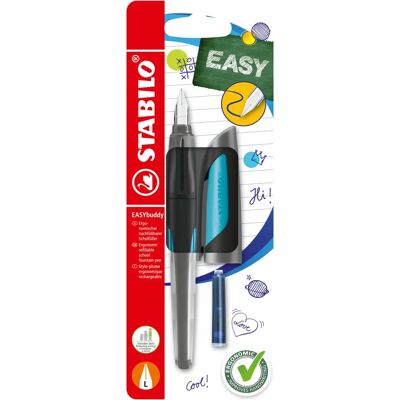 STABILO EASYbuddy Füllfederhalter - Ergonomisch, Links/Rechts, Blau/Schwarz STABILO EASYbuddy Füllfederhalter - Ergonomisch, Links/Rechts, Blau/Schwarz