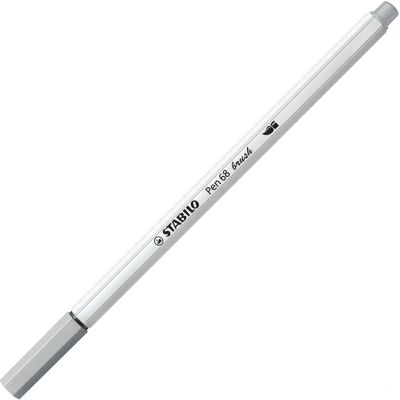 STABILO Pen 68 Pinselstift Grau - Filzstift für Kunst & Schreiben STABILO Pen 68 Pinselstift Grau - Filzstift für Kunst & Schreiben