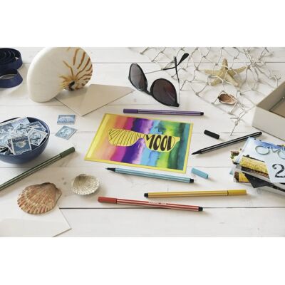 STABILO Pen 68 ARTY Felt Pen - Multicolour - 12 pcs STABILO Pen 68 ARTY Felt Pen - Multicolour - 12 pcs