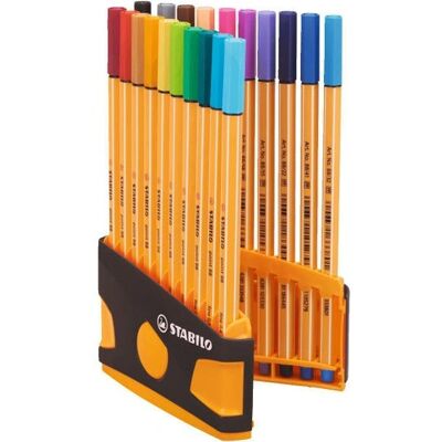 STABILO point 88 Fineliner - Wielokolorowy - 20 szt. - Fineliner STABILO point 88 Fineliner - Wielokolorowy - 20 szt. - Fineliner