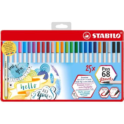 STABILO Pen 68 Brush - Marcadores Multicolor STABILO Pen 68 Brush - Marcadores Multicolor