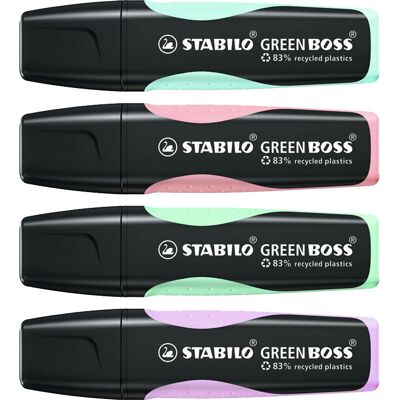 STABILO Green Boss Pastel Textmarker - Umwelt, Doppelspitze STABILO Green Boss Pastel Textmarker - Umwelt, Doppelspitze