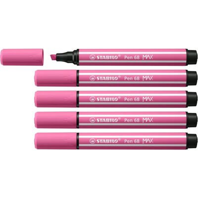 STABILO Pen 68 MAX Pink - Filzstift für Schreiben & Malen STABILO Pen 68 MAX Pink - Filzstift für Schreiben & Malen