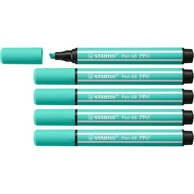 STABILO Pen 68 MAX Turquoise Felt Pen - 5 pcs STABILO Pen 68 MAX Turquoise Felt Pen - 5 pcs