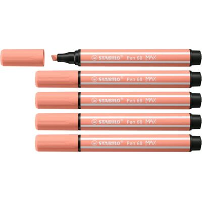 STABILO Pen 68 MAX Világos narancssárga - filctoll - 5 db STABILO Pen 68 MAX Világos narancssárga - filctoll - 5 db