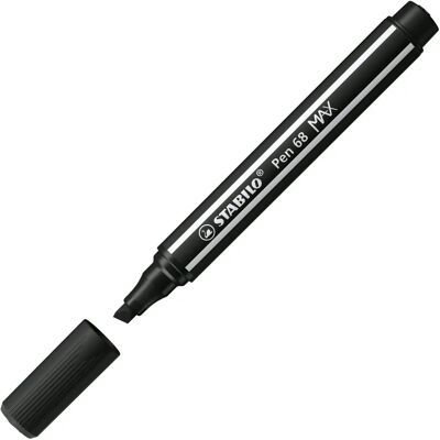 STABILO Pen 68 MAX Filzstift Schwarz - Marker STABILO Pen 68 MAX Filzstift Schwarz - Marker