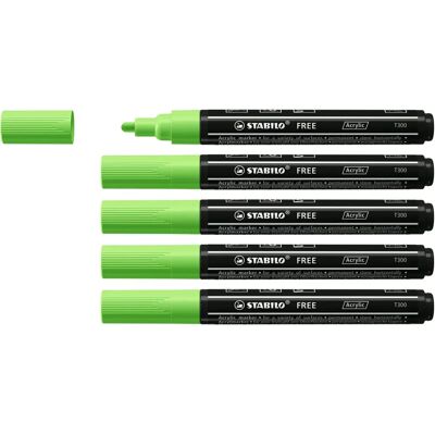 STABILO FREE Acrylic T300 Light Green - Acrylic Marker STABILO FREE Acrylic T300 Light Green - Acrylic Marker